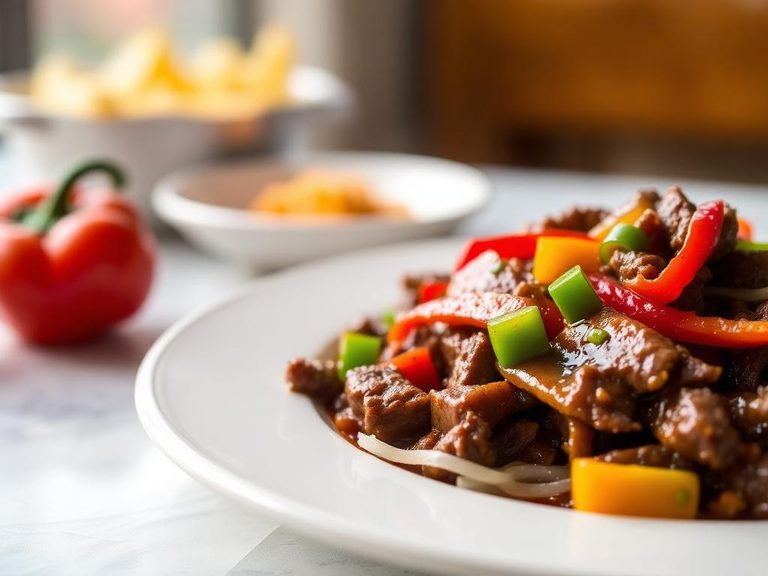 Mongolian Beef with Peppers