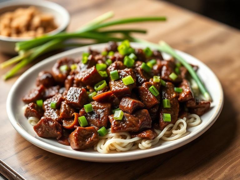 Mongolian Beef with Scallions