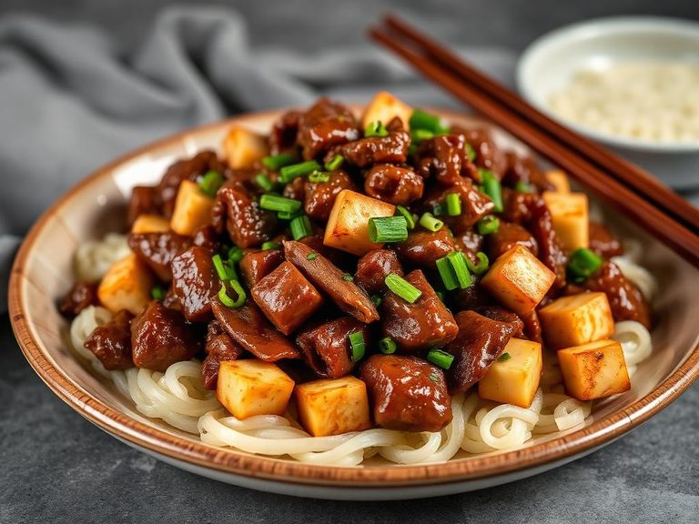 Mongolian Beef with Tofu