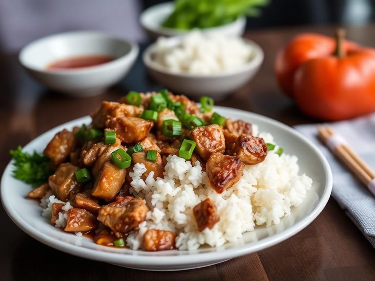 Mongolian Pork with Rice