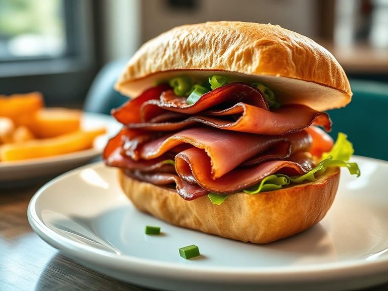 Montreal smoked meat sandwich