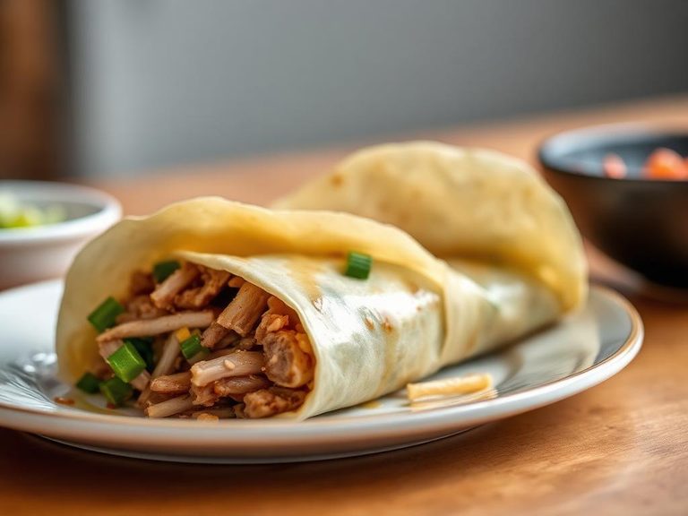 Moo Shu Pork wrap
