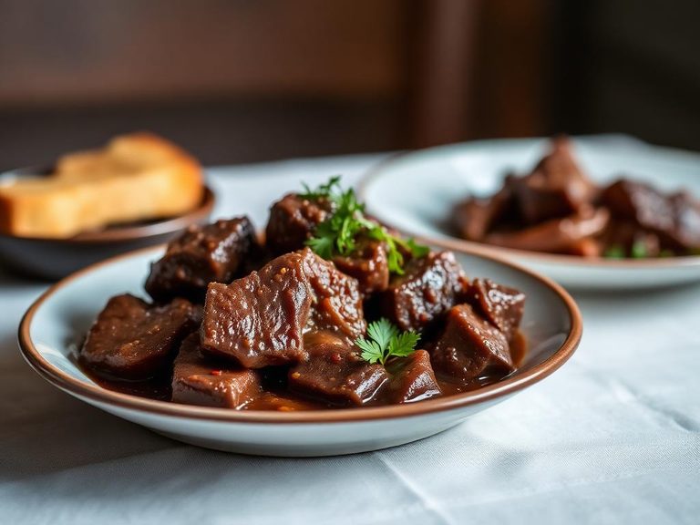 Moose liver and heart stew