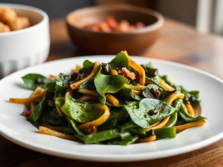 Moringa leaf stir-fry