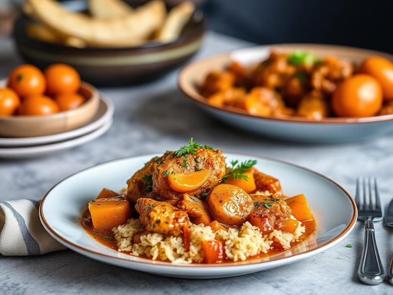 Moroccan Chicken Tagine with Apricots