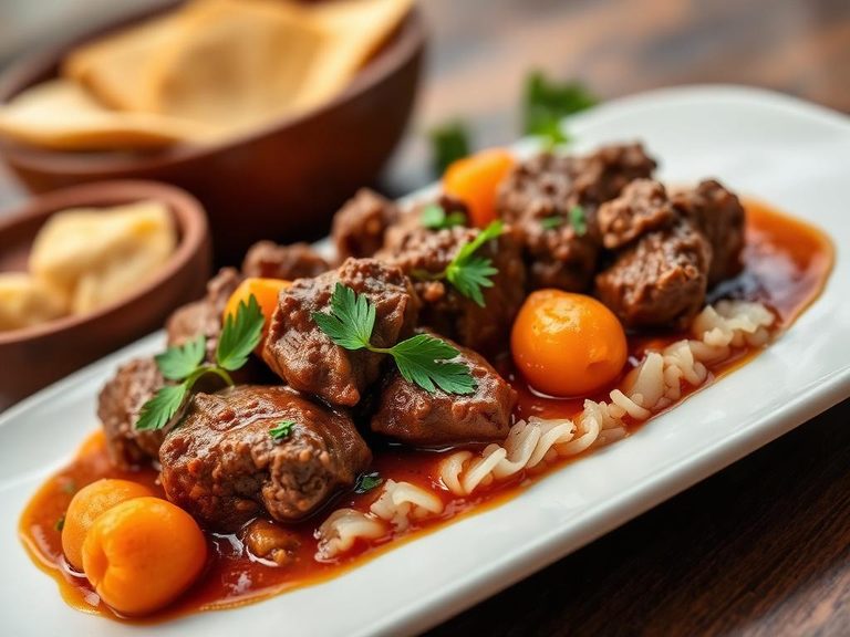 Moroccan Lamb Tagine with Apricots