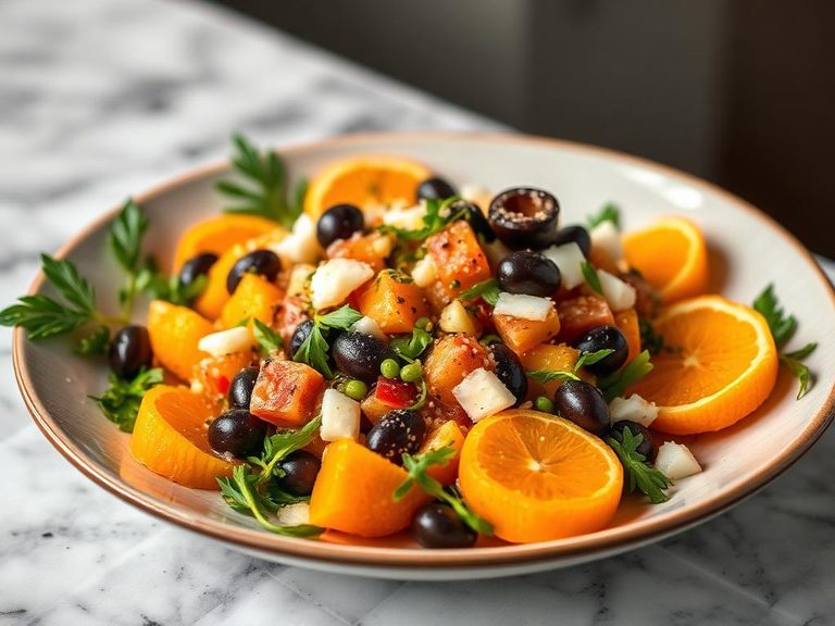 Moroccan Orange & Olive Salad