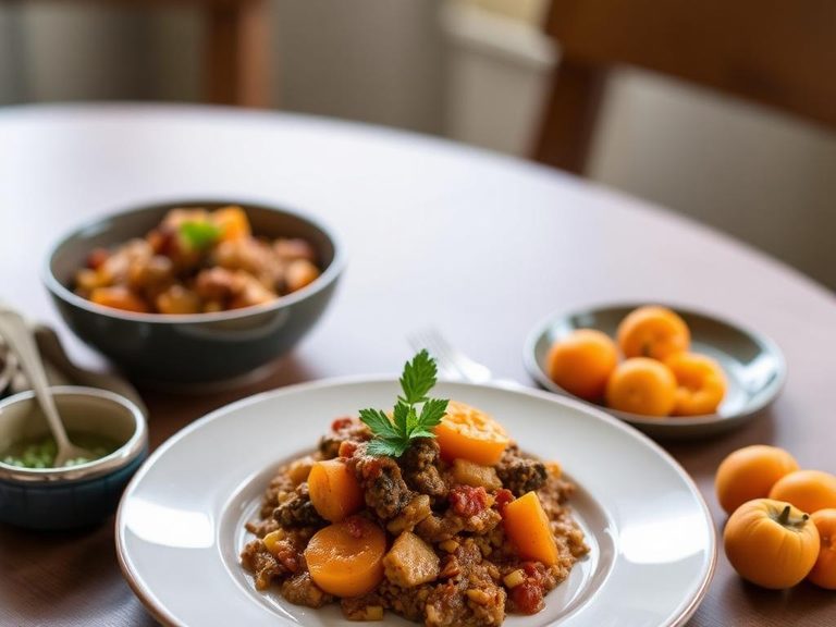 Moroccan tagine with apricots