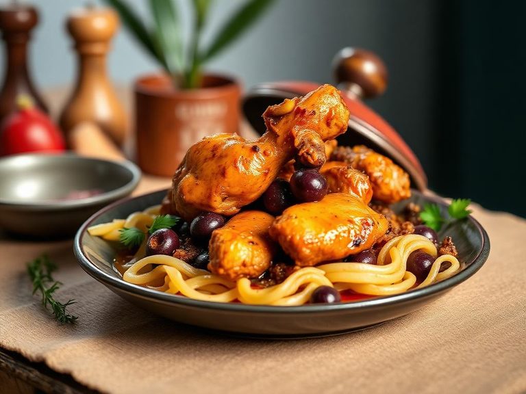 Moroccan Tagine with Chicken and Olives