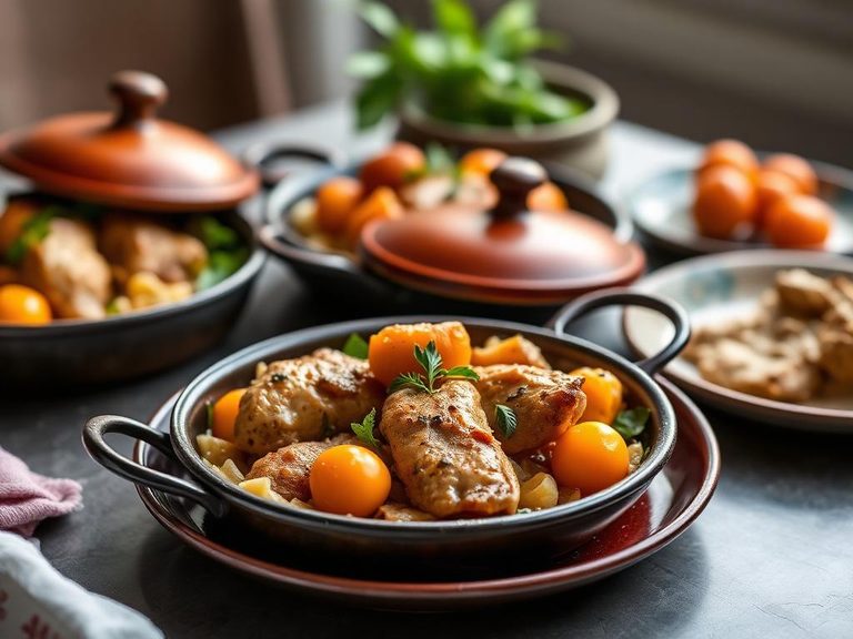 Moroccan Tagines with Chicken and Apricots