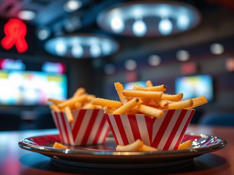 Movie theater concession stand snack