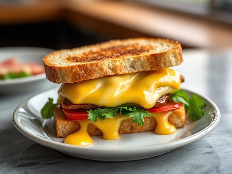 Muenster melt sandwich