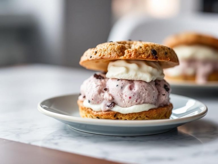 Muffin Ice Cream Sandwich