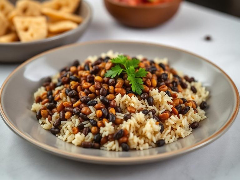 Mujaddara (lentils and rice)
