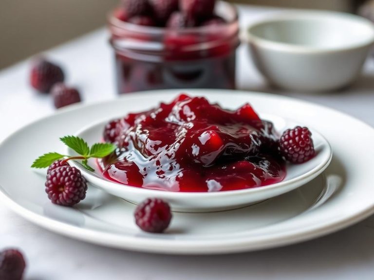 Mulberry jam or preserves