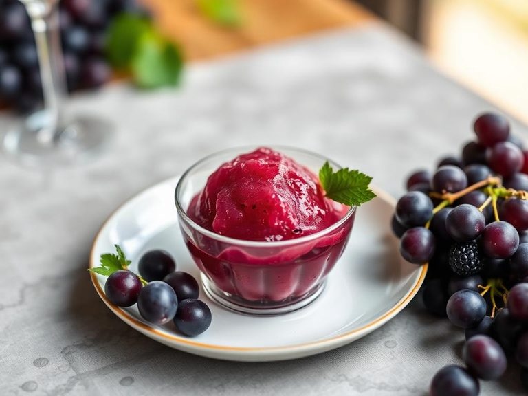 Muscat grape sorbet
