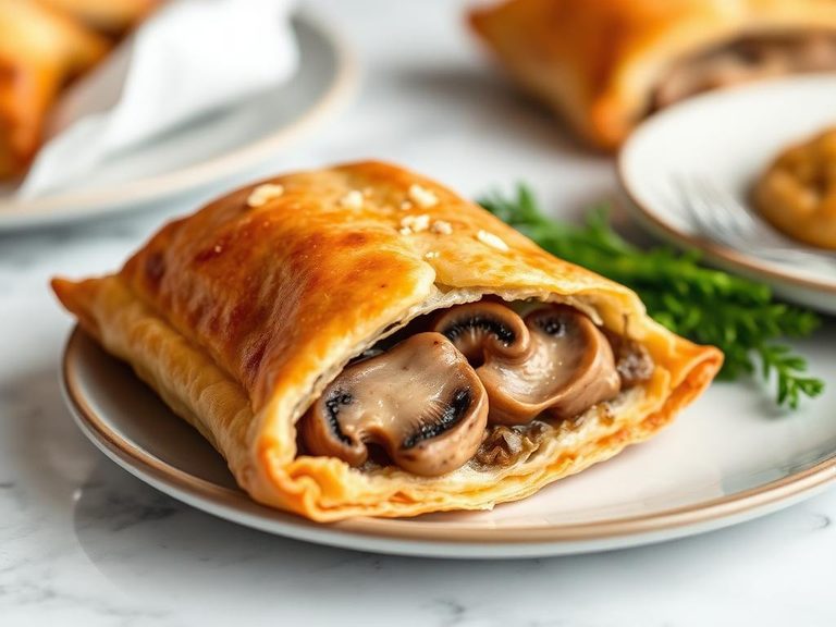 Mushroom and Swiss Turnover