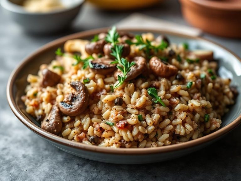 Mushroom and Wild Rice Casserole