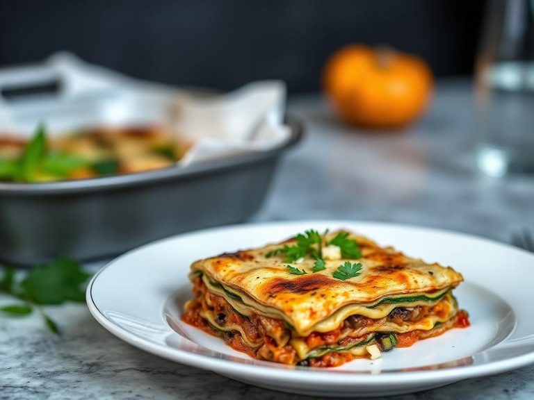 Mushroom and Zucchini Lasagna