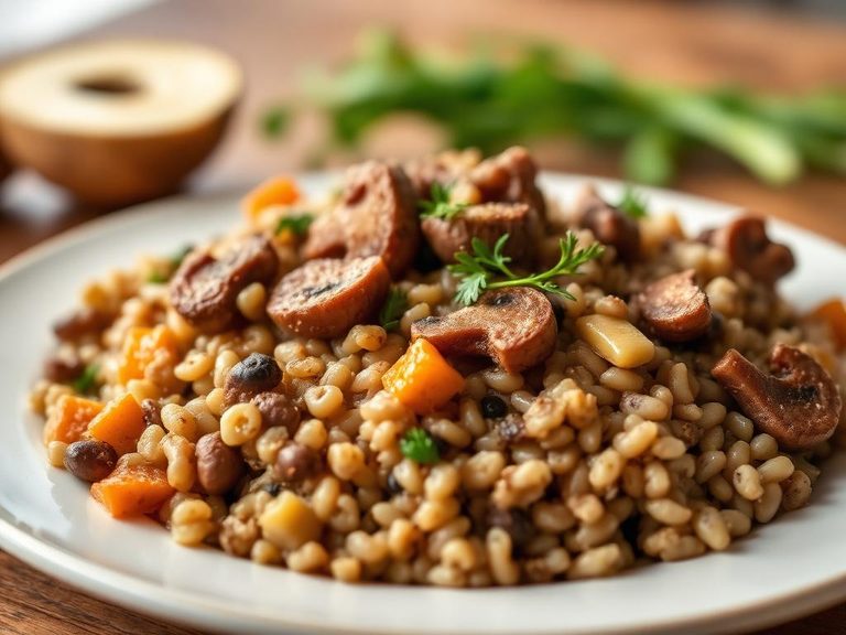 Mushroom Barley Casserole