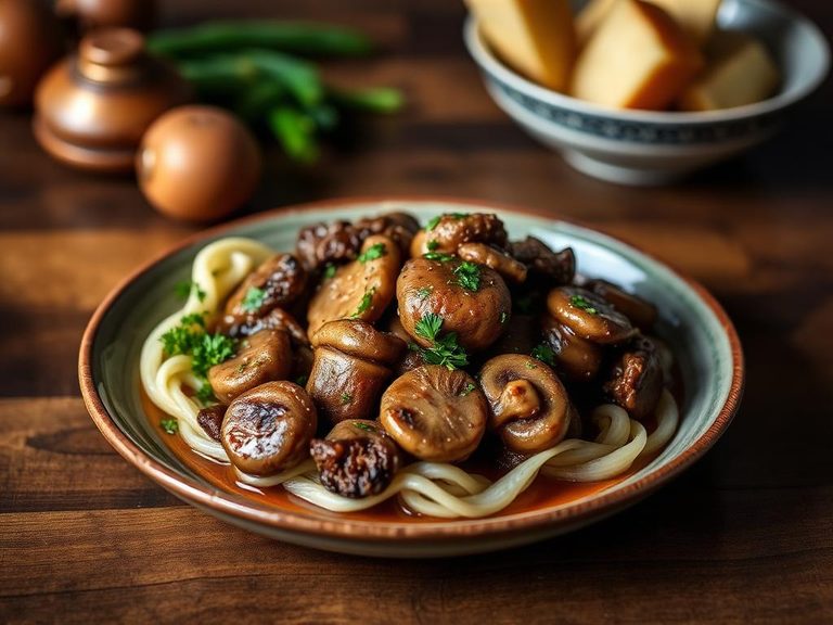 Mushroom Bourguignon