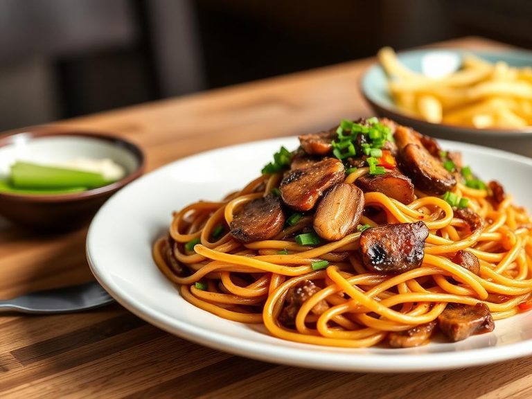 Mushroom Lo Mein
