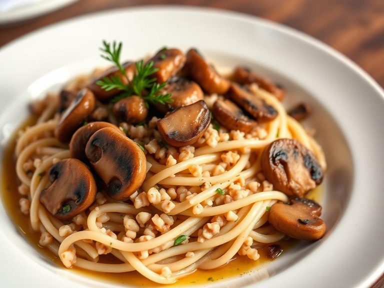 Mushroom Risotto with Beef