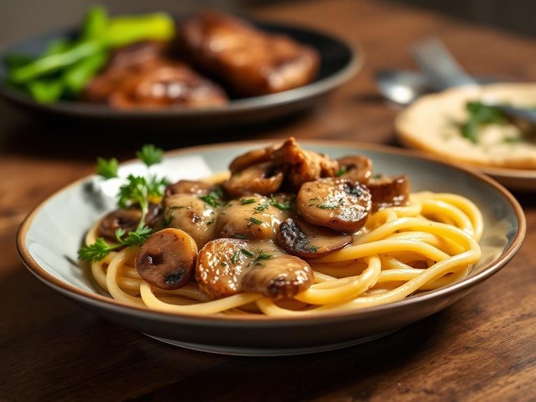 Mushroom Sauce for Pasta or Steak