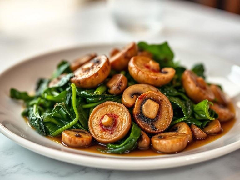 Mushroom & Spinach Side Dish