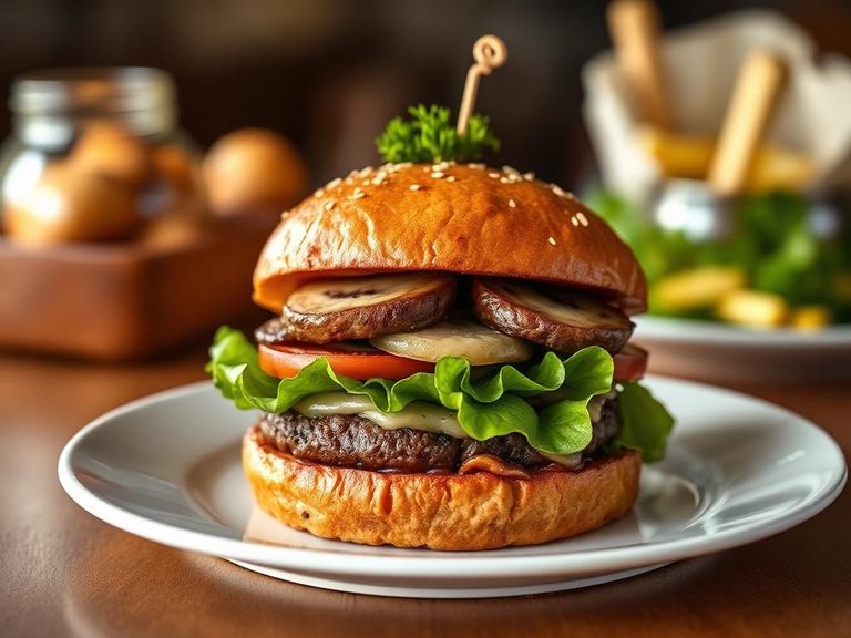 Mushroom Swiss Burger