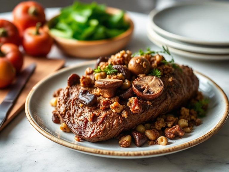 Mushroom & Walnut Nut Roast