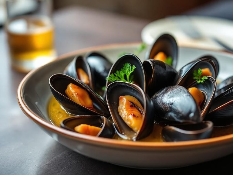 Mussels in Beer Broth