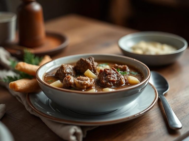 Mutton and Hominy Soup