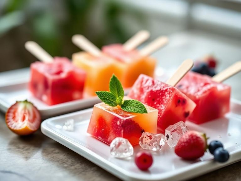 Natural Fruit Ice Lollies