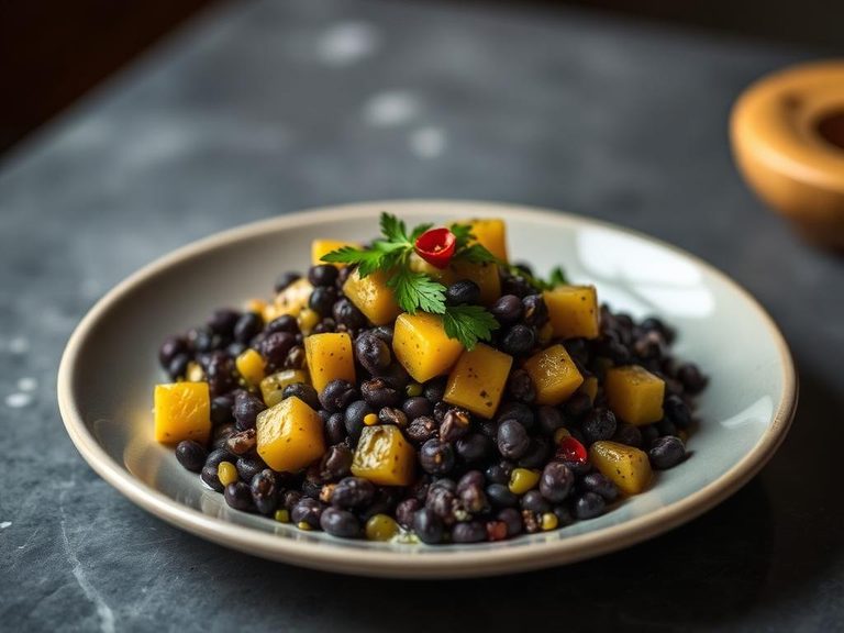 Navajo Blue Corn Mush with Squash