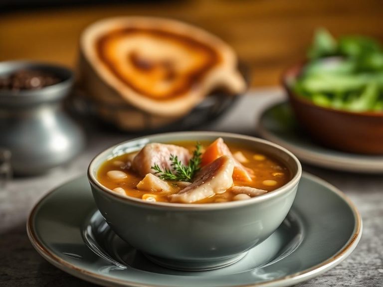 Navy Bean and Ham Soup