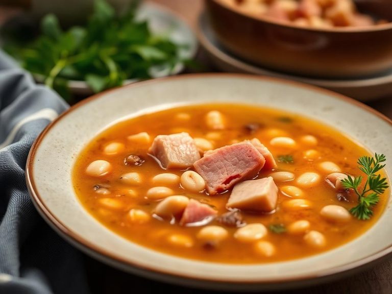 Navy Bean Soup with Ham