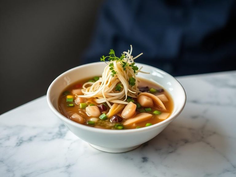 Navy bean sprout soup