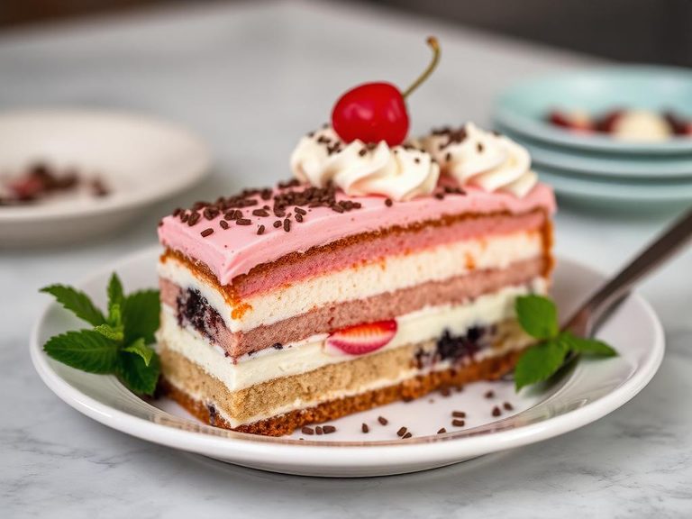 Neapolitan Ice Cream Cake