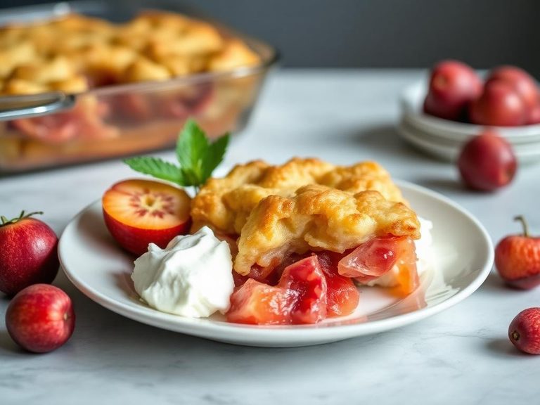 Nectarine Cobbler
