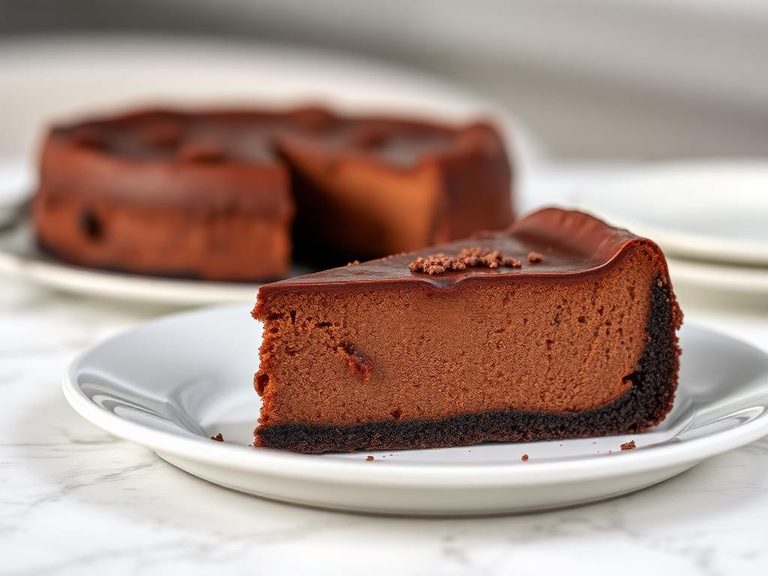 New York-style chocolate cheesecake