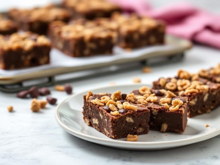 No-bake chocolate crunch bars