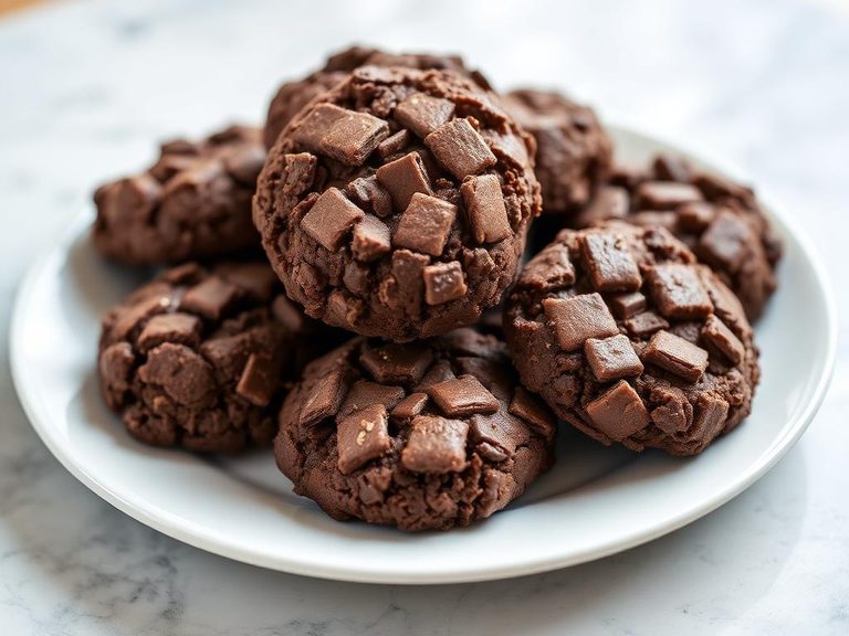 No-Bake Chocolate Rice Cereal Cookies