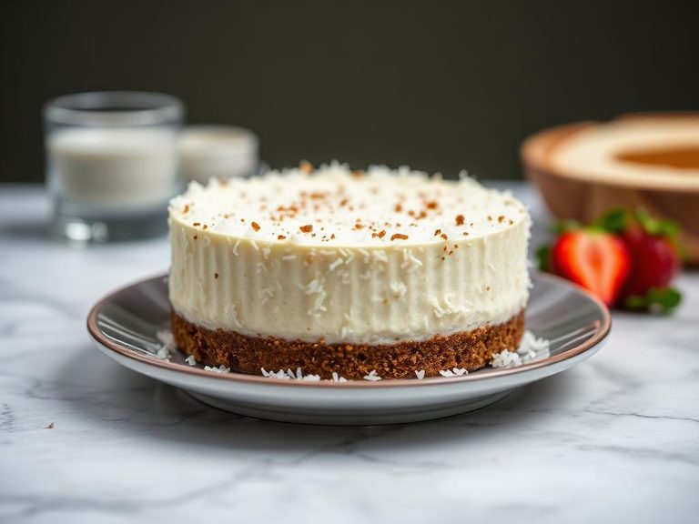 No-Bake Coconut Cheesecake