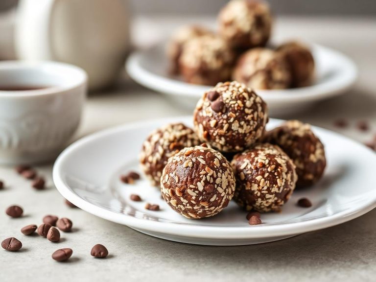 No-Bake Coffee Flavored Energy Balls
