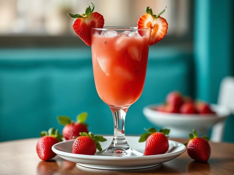 Non-Alcoholic Strawberry Daiquiri