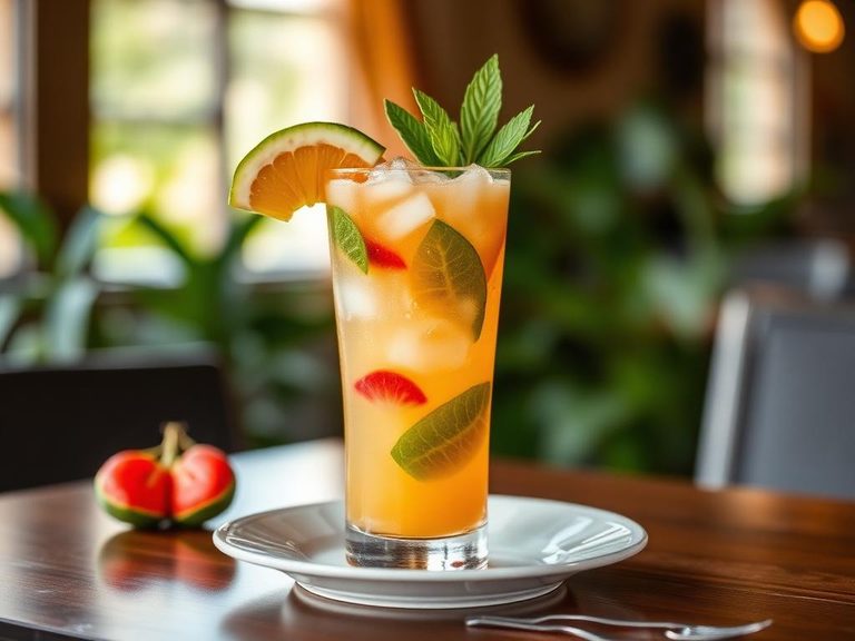 Non-alcoholic Tropical Mocktail