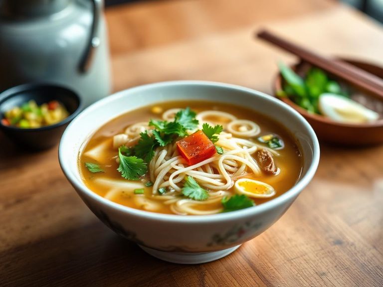 Noodle soup broth
