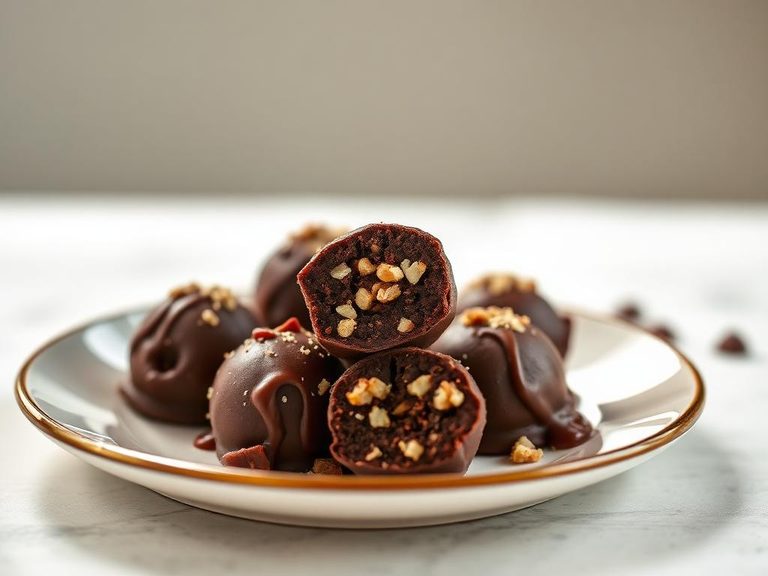 Nut-Stuffed Chocolate Truffles