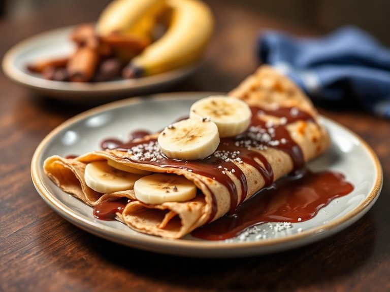 Nutella and Banana Crepe